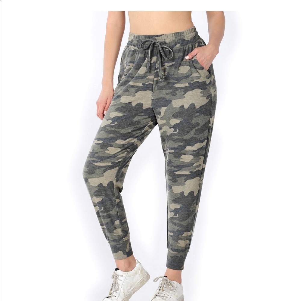 French Terry Camo Joggers